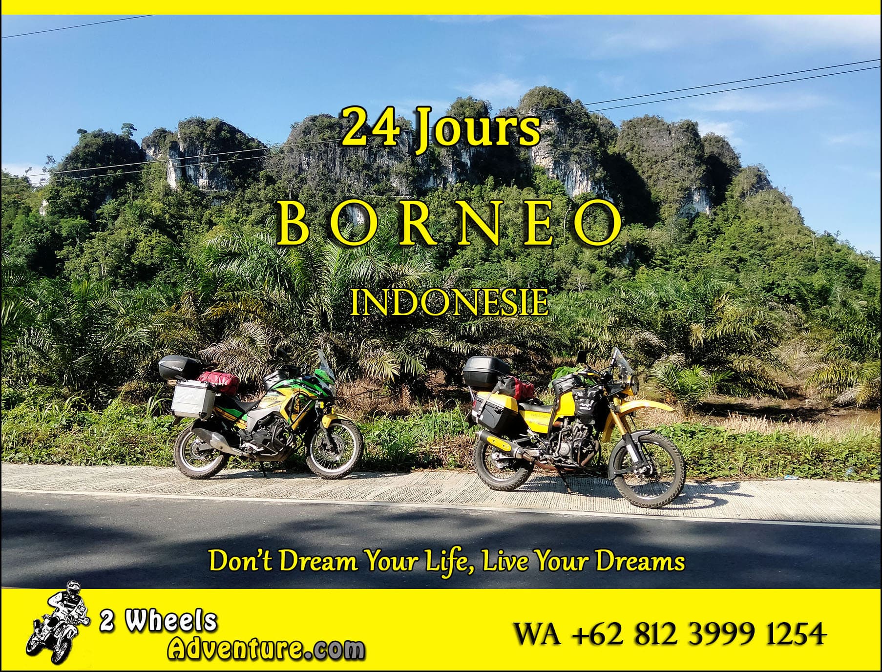 Decouvrir Borneo en moto