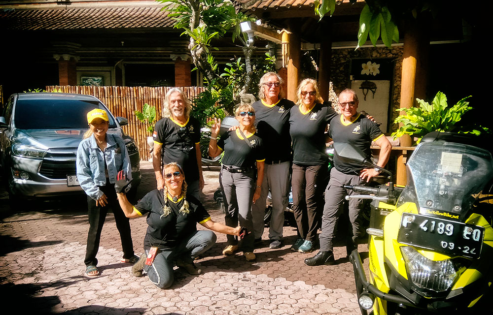 road trip motorbike and car in Indonesia